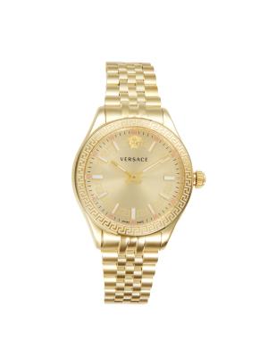 Versace Hellenyium Gold IP Stainless Steel Bracelet Watch 