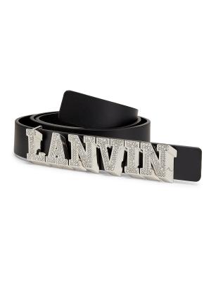 Lanvin Lanvin x Future Strass Logo Leather Belt on SALE | Saks OFF 5TH