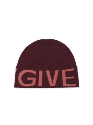 New Givenchy Logo Wool Beanie Red Givenchy Unisex-Adult Ribbed Embroidered Logo Beanie – Bluefly main image 3