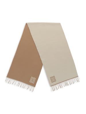 Givenchy 4G Reversible Virgin Wool Scarf on SALE | Saks OFF 5TH