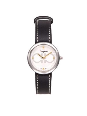 Salvatore Ferragamo Stainlesss Steel, Sapphire Crystal Leather Watch Ferragamo Womens Cuore Ferragamo Watches | MadaLuxe Time  main image 2