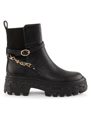 Karl Lagerfeld Paris Laelith 50MM Chain Lug Chelsea Boots on SALE