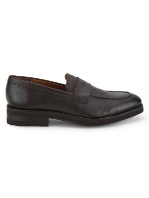 Allen Edmonds Modena Black Leather Penny Loafers Slip On Shoes 13 D Big + Tall | Allen Edmonds Randolph Penny Loafers | DXL main image 3