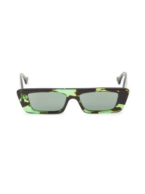 Gucci 54MM Havana Rectangular Sunglasses on SALE | Saks OFF 5TH display picture 3