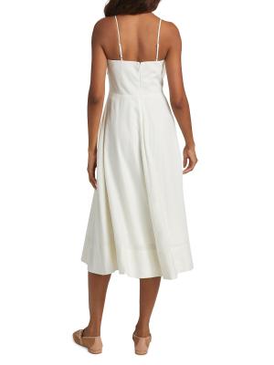 Garden Appliqué Sleeveless Midi-Dress