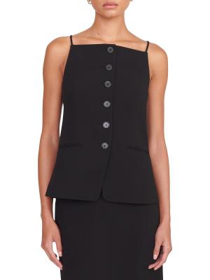 Staud Una Button-Front Tank on SALE | Saks OFF 5TH