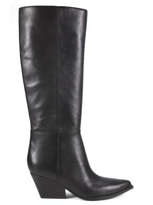 Marc Fisher LTD Challi 50MM Leather Knee-High Boots on SALE 