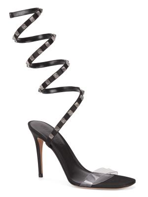 95MM Rockstud Leg-Wrap Sandals