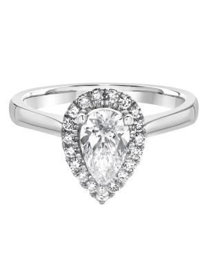 14K White Gold & 0.9 TCW Lab-Grown Diamond Ring