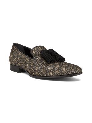 Jimmy Choo Foxley Jacquard Tassel Loafers on SALE | Saks OFF 5TH display picture 1