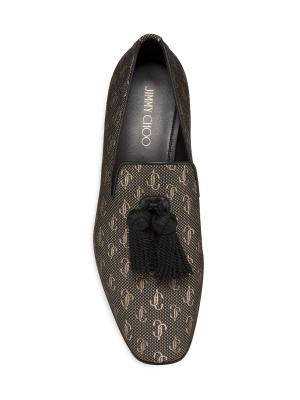 Jimmy Choo Foxley Jacquard Tassel Loafers on SALE | Saks OFF 5TH display picture 1
