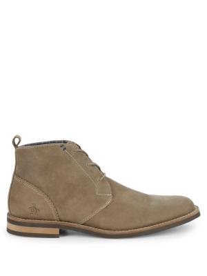 Original Penguin Monty Leather Chukka Boots on SALE | Saks 