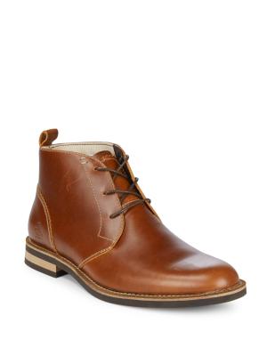 Mens 9.5 Penguin chukka boot Original Penguin Monty Leather Chukka Boots on SALE | Saks  main image 2