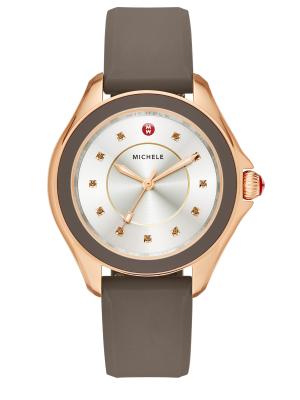 Michele Cape Smokey Quartz, Rose Goldtone Stainless Steel 