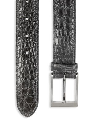 Saks Fifth Avenue Wmns Genuine Alligator Sz M Leather Belt VGUC 34”L ~ 1.75”W Saks Fifth Avenue COLLECTION Alligator Belt | Saks Fifth Avenue main image 4
